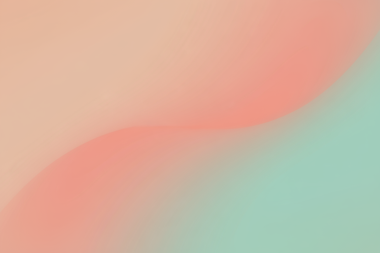 Peach / soft coral and mint green background


